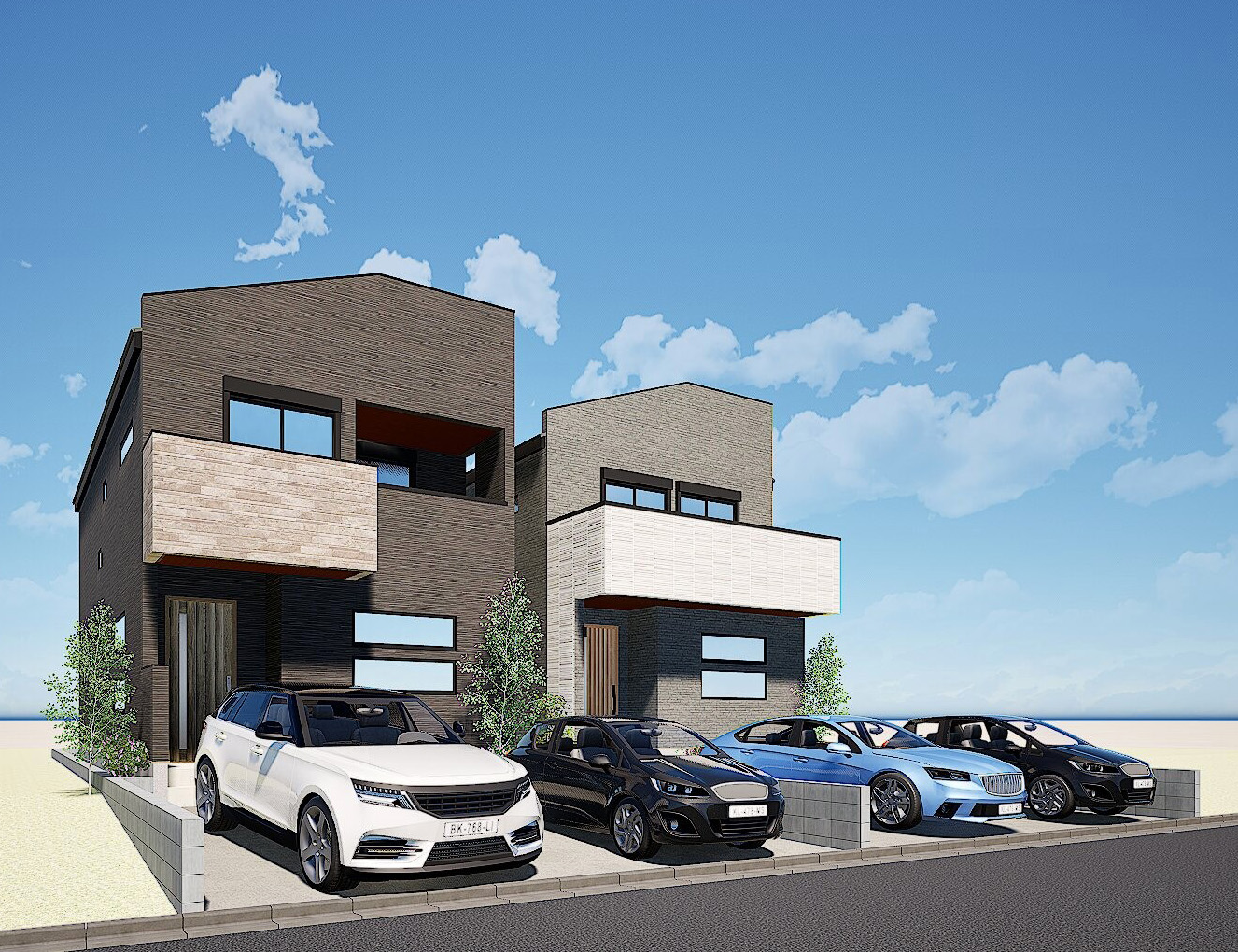 建物プラン例（パース・外観）